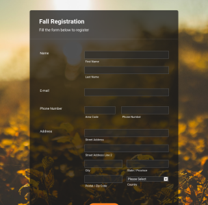 Fall Sunset - Theme Poster