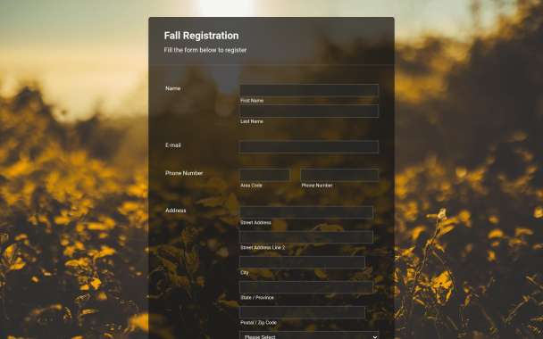 Fall Sunset - Theme Poster