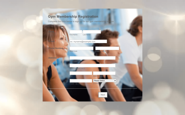Fitness Signup - Theme Poster