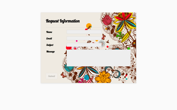 Flower and Butterfly - Theme Poster