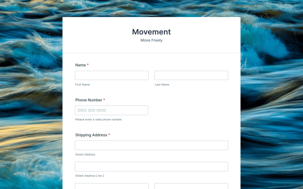 Flowing Water Order Theme - Theme Poster