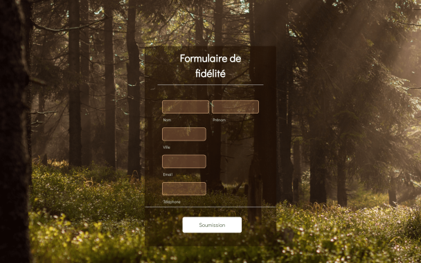 Forest Loyalty Form - Theme Poster