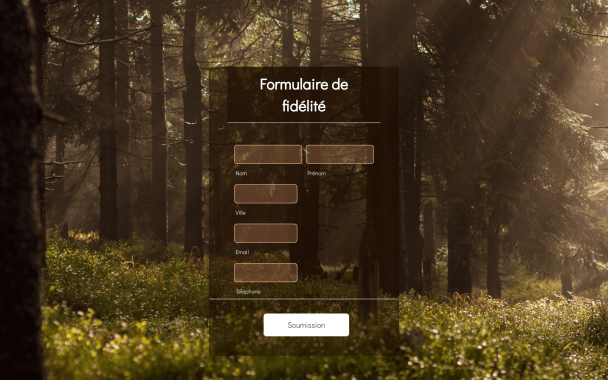 Forest Loyalty Form - Theme Poster