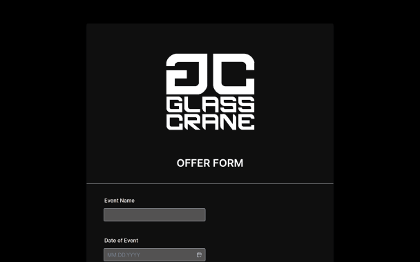 GC Glass Crane - Theme Poster