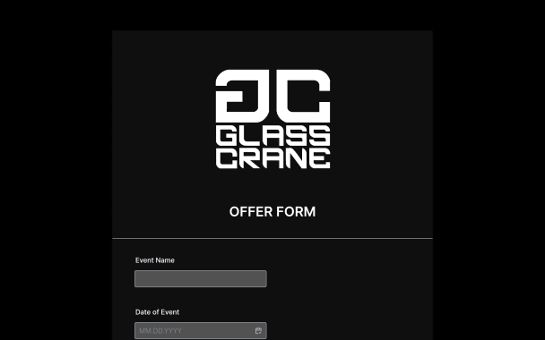 GC Glass Crane - Theme Poster