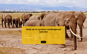 Elephant Savanna - Theme Poster