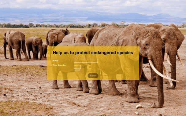 Elephant Savanna - Theme Poster