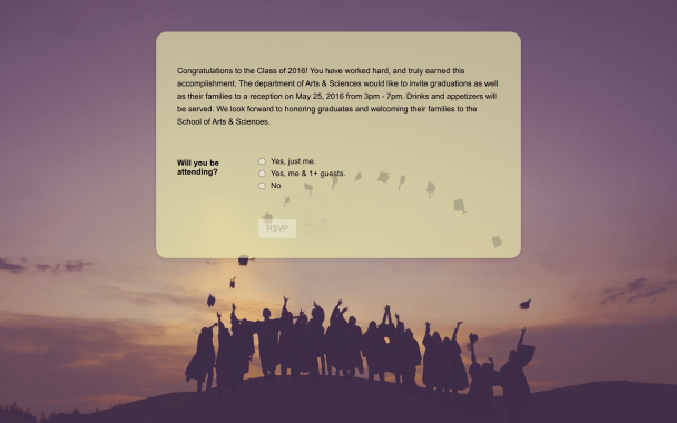 Graduation Reception Invitation - Theme Poster