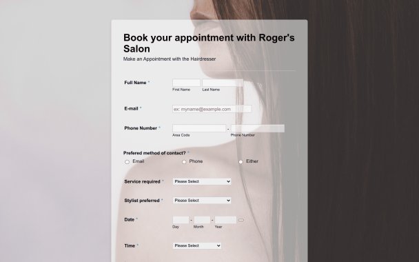 Hair Salon Appointment - Theme Poster