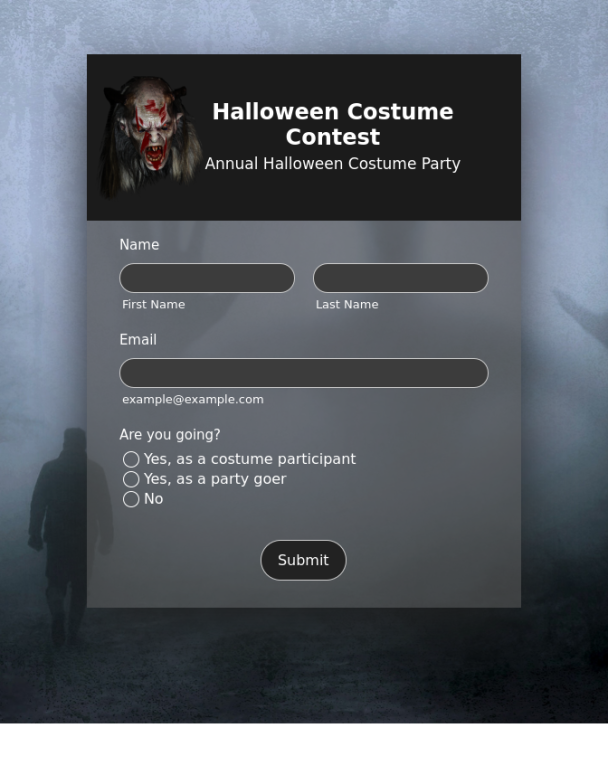 Halloween Contest - Theme Poster