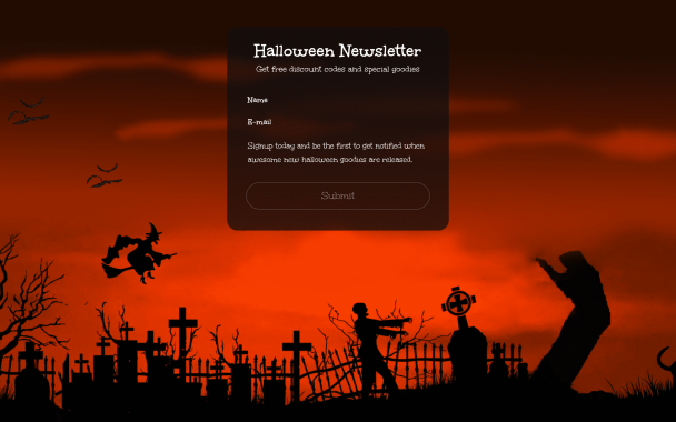 Halloween Newsletter - Theme Poster