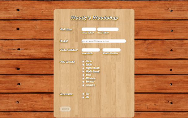 Hand Crafted Wood - Theme Poster