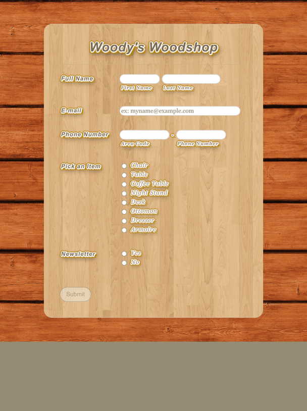 Hand Crafted Wood - Theme Poster