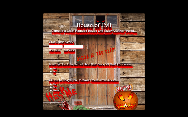 Haunted House of Evil - Theme Poster