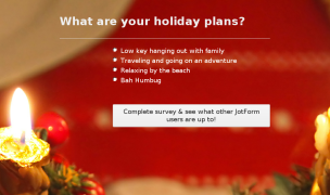 Holiday plans