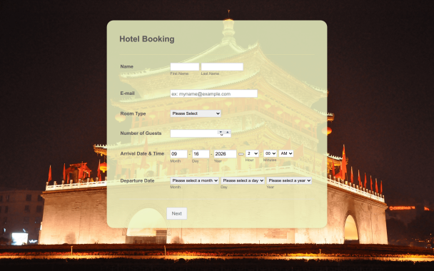 Oriental Hotel Booking - Theme Poster