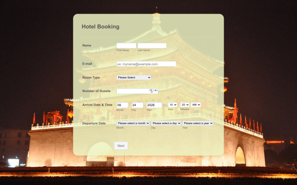 Oriental Hotel Booking - Theme Poster