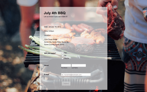 BBQ Invitation - Theme Poster