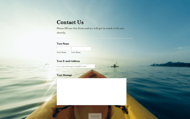 Kayaking in the Ocean - Theme Poster