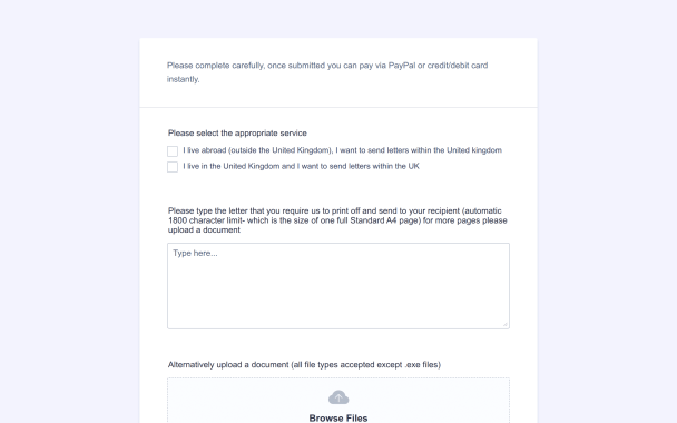 Letter Service Request - Theme Poster