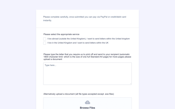 Letter Service Request - Theme Poster
