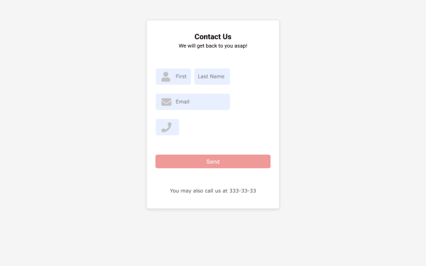 Light Icon Contact Form - Theme Poster