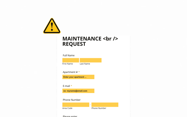 Maintenance Request Form Theme - Theme Poster