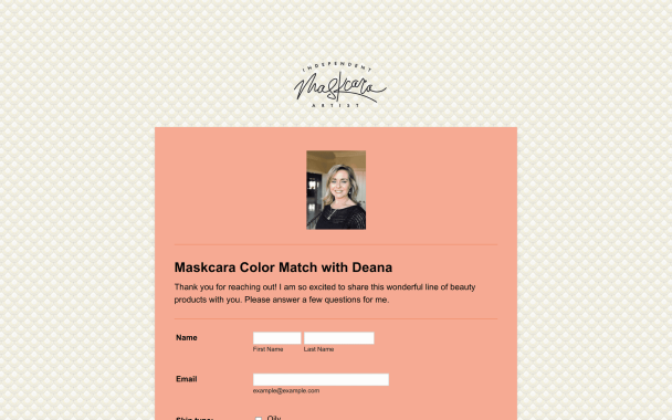 Maskcara Peach Color Match Theme - Theme Poster