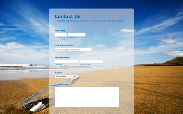 Message in a Bottle - Theme Poster