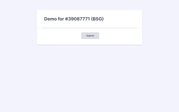 Minimal Single Button Form - Theme Poster