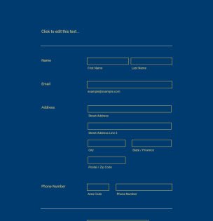 Navy Blue & Yellow