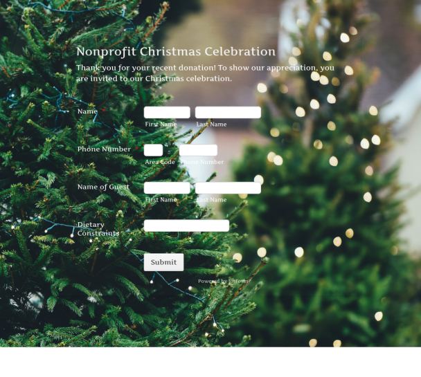 Nonprofit Christmas Celebration - Theme Poster