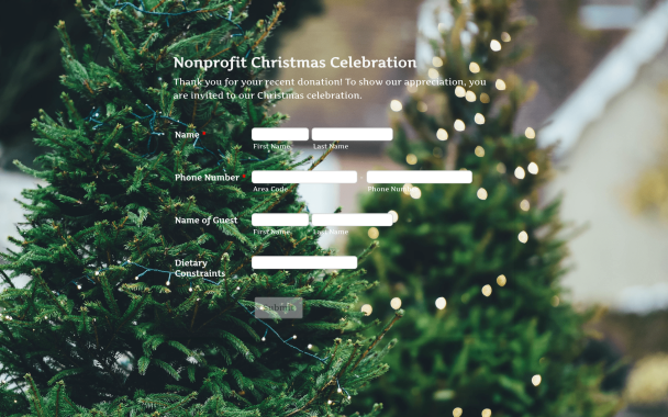 Nonprofit Christmas Celebration - Theme Poster