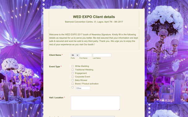 Purple Motif Wedding Event - Theme Poster