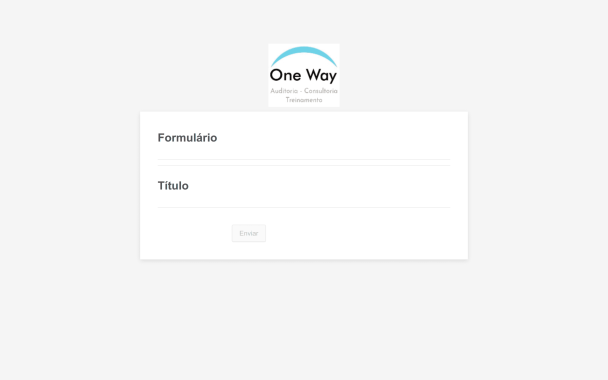 One Way - Theme Poster