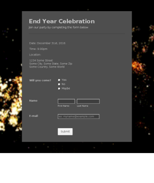 Party Fireworks - Theme Poster