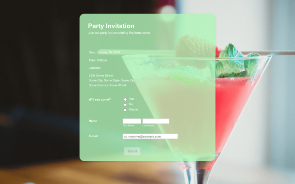 Party Invitation - Theme Poster
