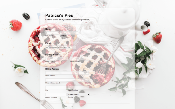 Patricia's Pies - Theme Poster