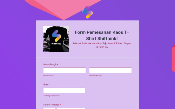 Pemesanan Baju Kaos - Theme Poster