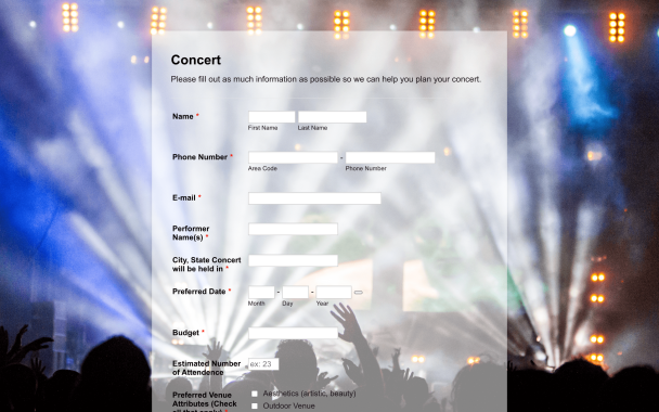 Perfect Concert - Theme Poster