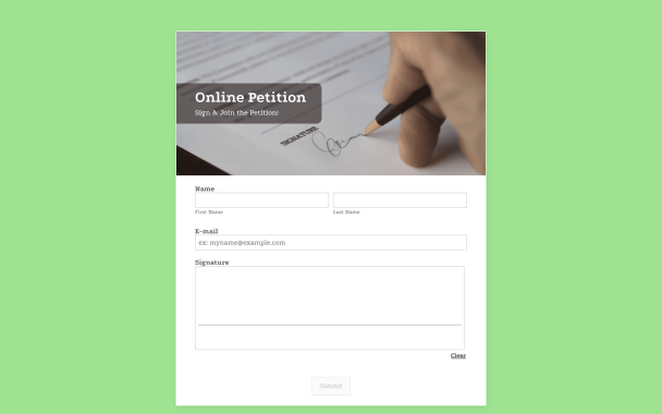 Petition - Theme Poster