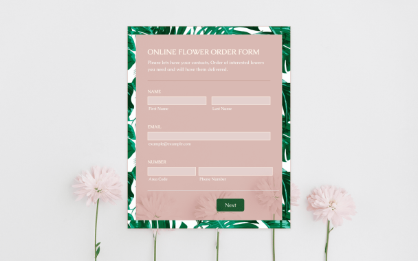 Pink Flower - Theme Poster