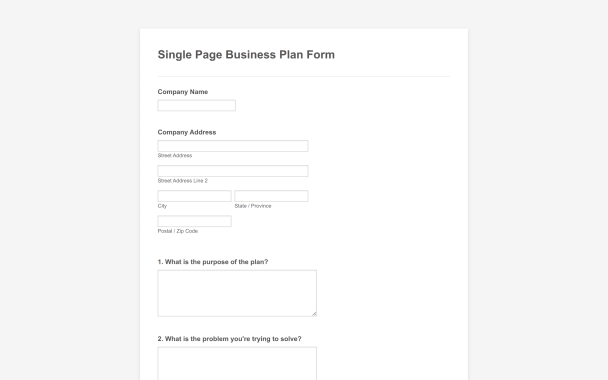 Plain White Business Plan Theme - Theme Poster
