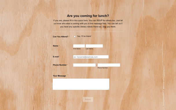 Plain Wood - Theme Poster