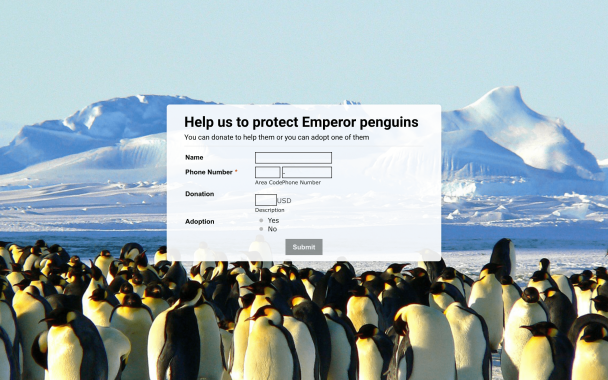 Protect the Emperor Penguins - Theme Poster