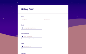 Purple Galaxy - Theme Poster