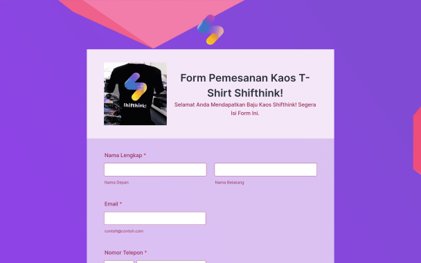 Purple T Shirt Order - Theme Poster