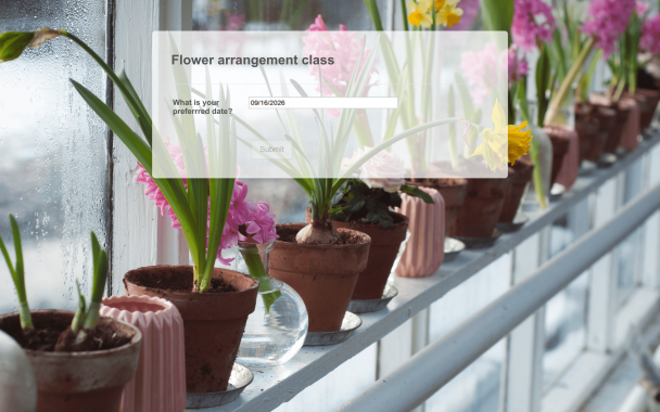 Rainy Day Flower Arrangement - Theme Poster
