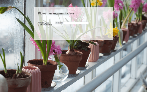 Rainy Day Flower Arrangement - Theme Poster