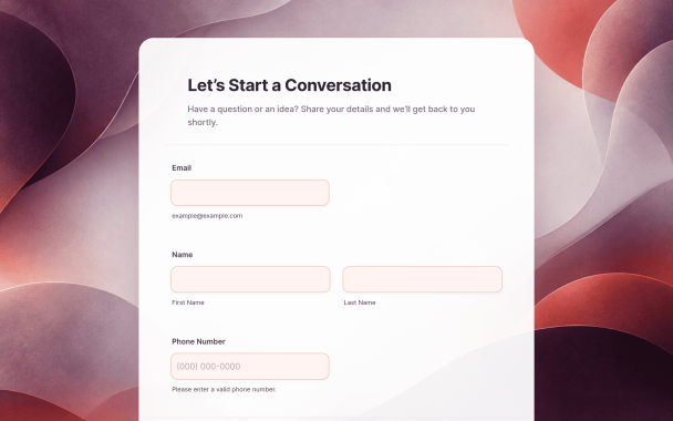 Red Field Contact Theme - Theme Poster